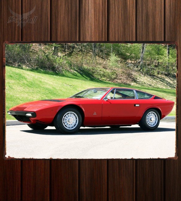 Металлическая табличка Maserati Khamsin 407 Металлическая табличка Maserati Khamsin 407
